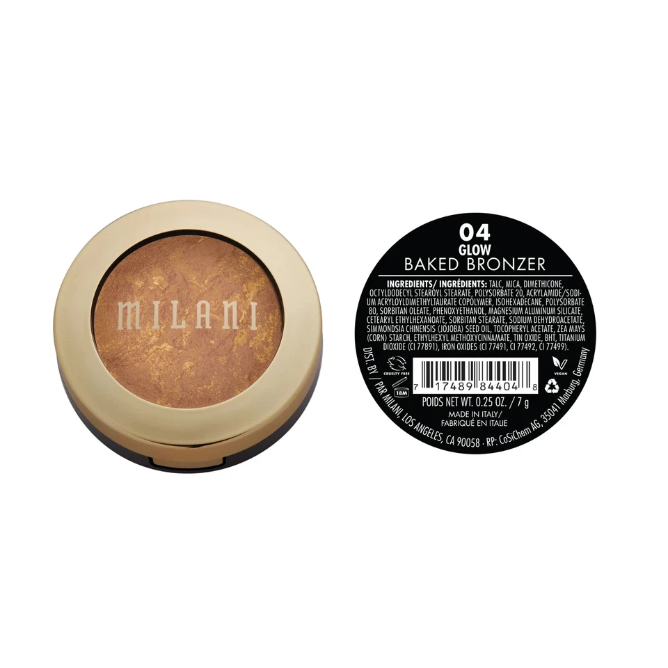 Milani Baked Bronzer, Glow 04, 0.25 oz - Image 2 of 2