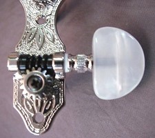 DIECAST MACHINEHEADS FOR SLOT HEAD GUITARS - NICKEL - TUNERS
