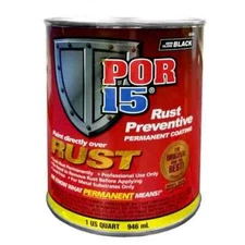 POR-15 45404 Semi Gloss Black Rust Preventive Paint - 1 Quart  32oz can