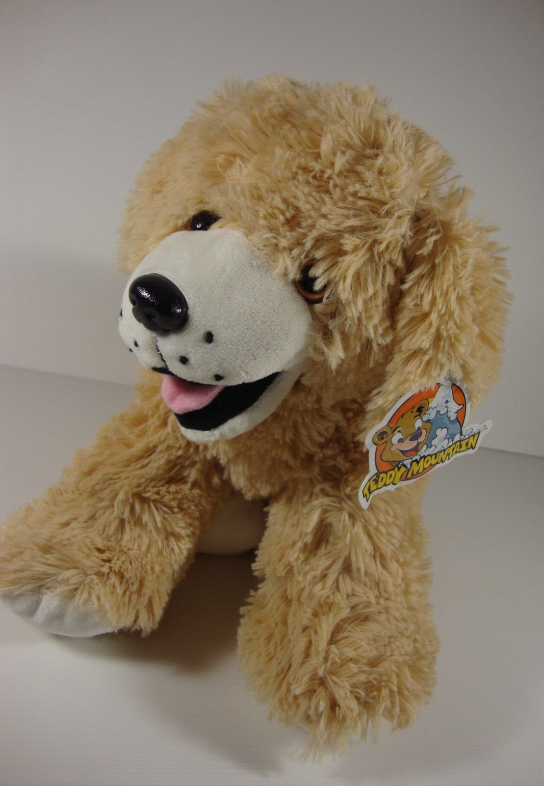 TEDDY MOUNTAIN GOLDIE THE RETRIEVER SOFT PLUSH TOY DOG WITH TAG