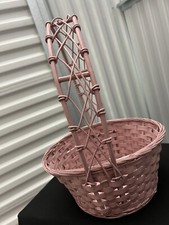 Wicker Basket Pink Vintage