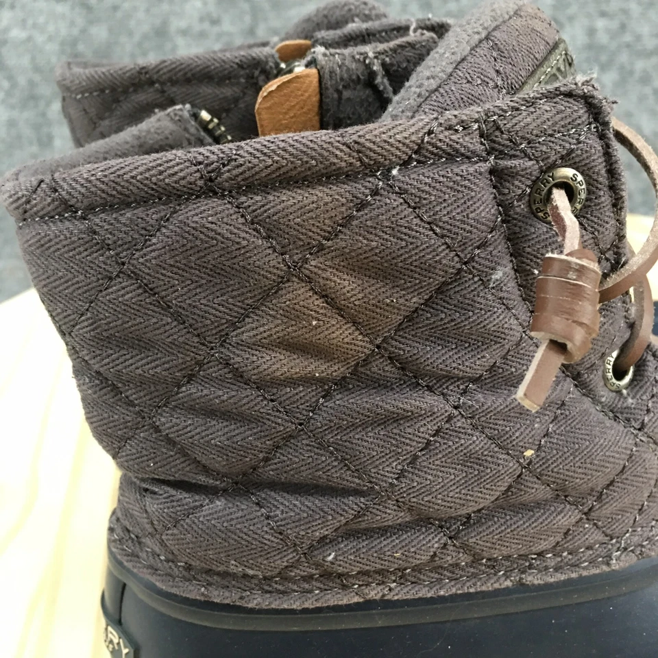 Botas Sperry Mujer 5.5 M Acolchadas Agua Salada Lluvia Pato Bota STS99152 Azul Gris Foto 4 de 4