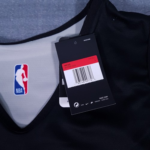 HOUSTON ROCKETS NIKE NBA Reversible Practice Jersey Mens LARGE Black Red Defect - Picture 7 of 10