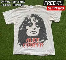 VINTAGE ALICE COOPER BAND TOUR White All Size S to 5XL Shirt