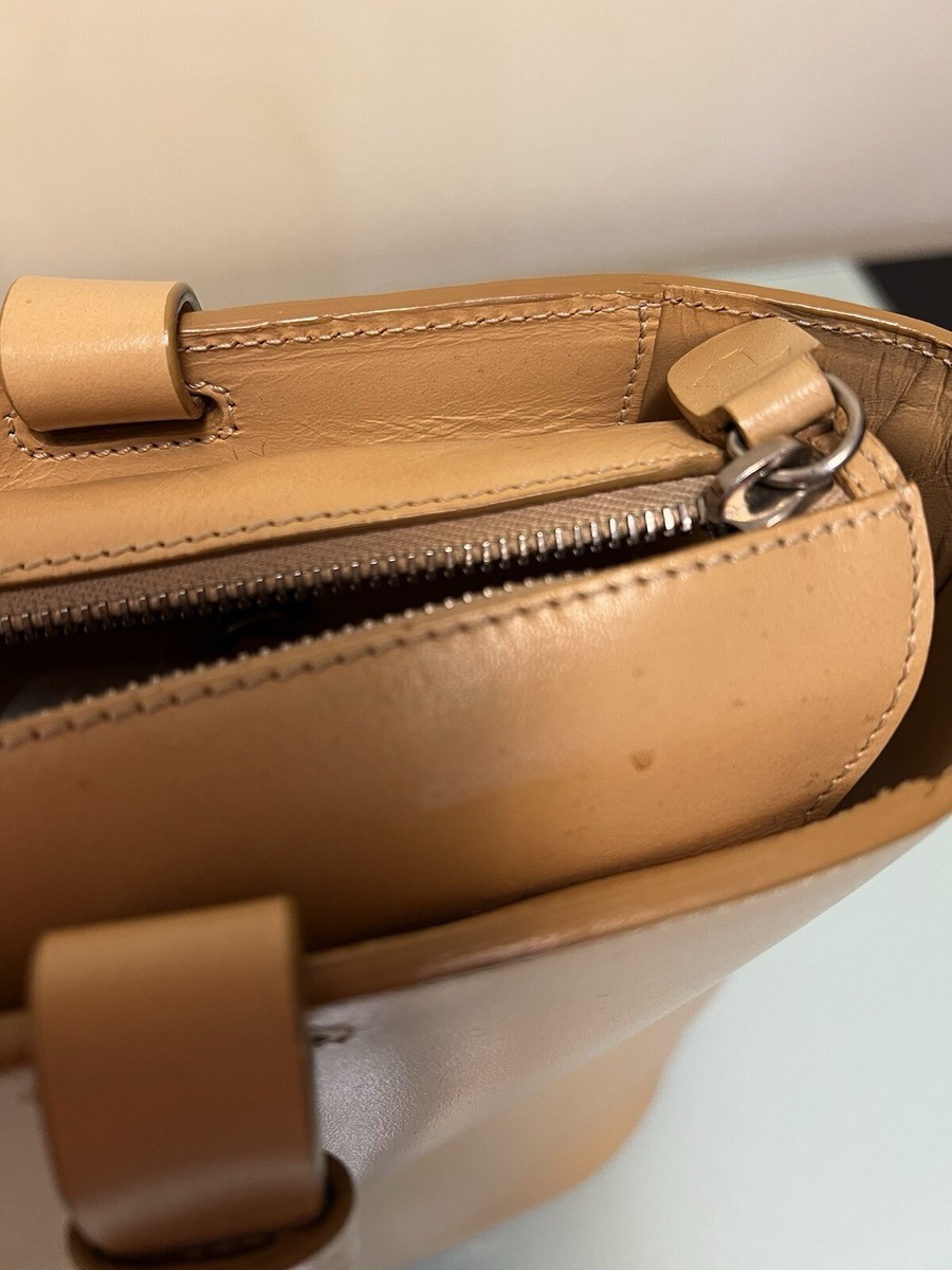 【TOD'S】BEIGE LEATHER TOTES Woman NATURAL Tod's T Case Tote Messenger Bag in Leather