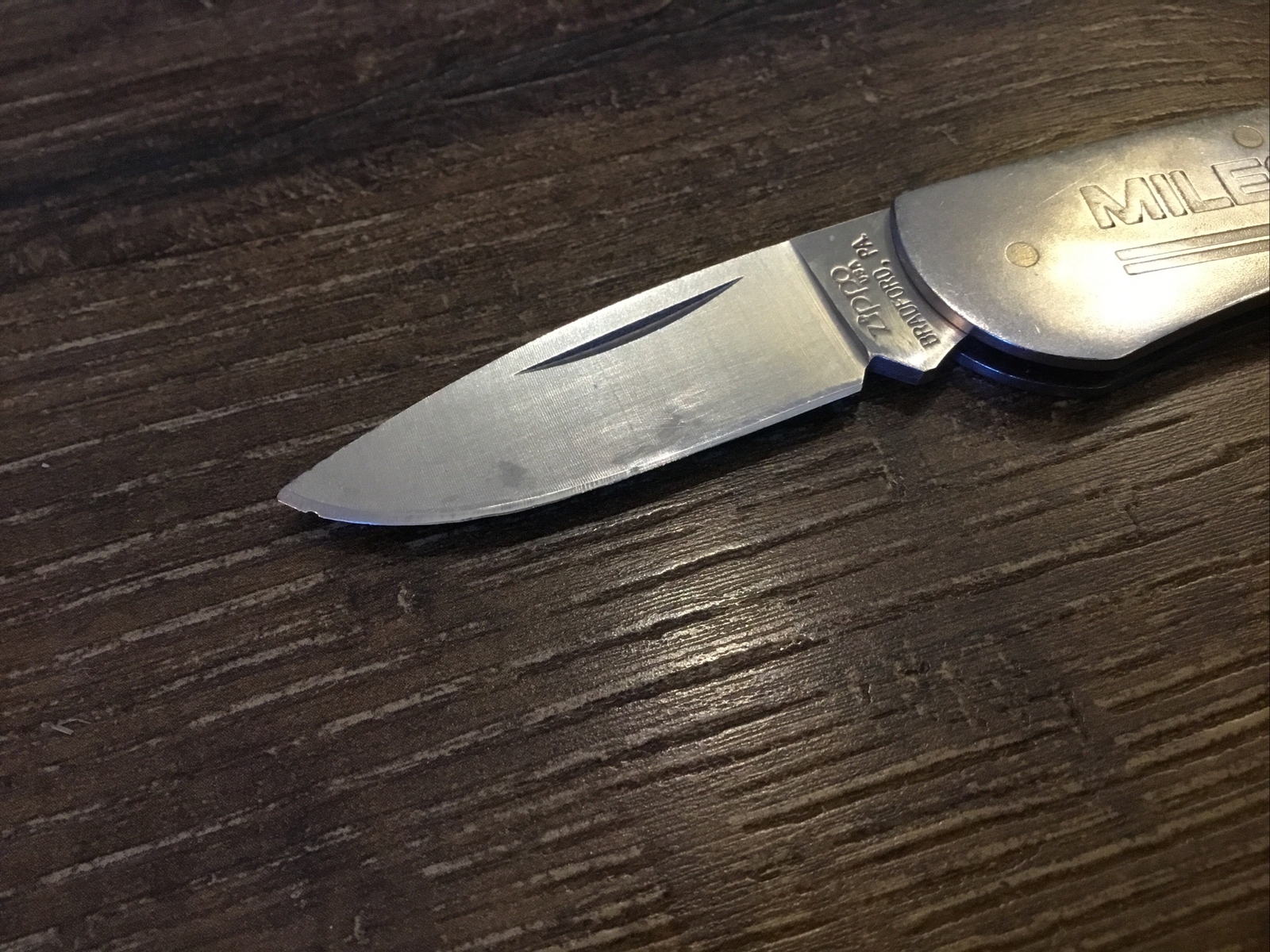 Zippo Lock Back Stainless Steel Folding Pocket Knife eBay