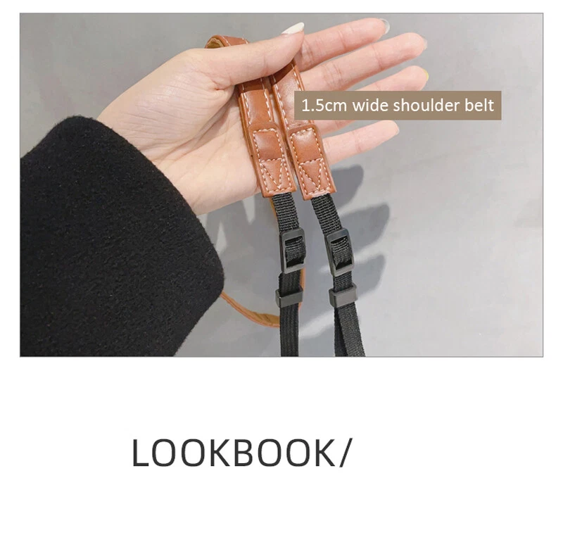 Funda de cuero PU para cámara con base correa para cinturón para Sony ZV-E10L ZVE10 ZV-E10 Foto 2 de 4