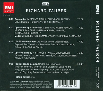 RICHARD TAUBER RICHARD TAUBER: THE GENTLEMAN TENOR NEW CD