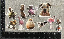 Lot of 10 Assorted Animal Stickers