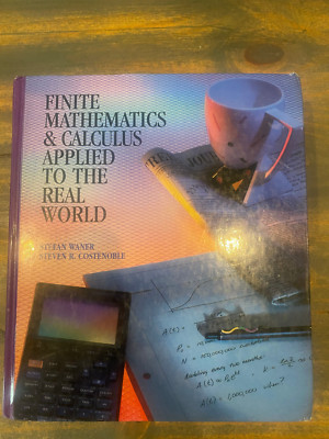 Steven Feifer Math Book Finite Mathematics & Calculus Applied to the Real World, Costenoble ...