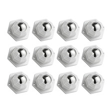 For Furniture Caster Set 4 8 12 Pieces 360 Rotation ABS Steel Material