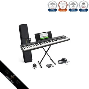 Alesis Piano numérique 88-Key Clavier complet Débutant Piano Leçons Inclus