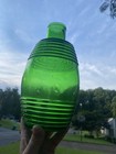 ANTIQUE NICE LARGE 9.5" BEAUTIFUL DARK GREEN FIGURAL BARREL PICKLE SAUCE BOTTLE — photo 2