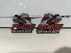 Dodge Challenger RT 345 Shaker Hood 3D Fender Emblem Decal Badge 2 Left & Right