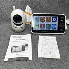 HelloBaby HB6550 Video Baby Monitor 2.4Ghz Wireless 5" Screen with Lullaby