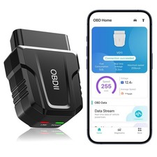 OBD2 Scanner Reader Bluetooth Wireless Auto Diagnostic Scan Tool for iOS An...