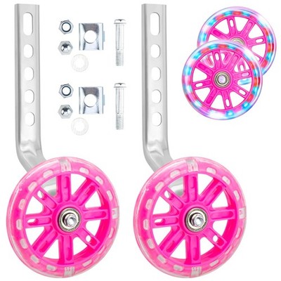 NONMON Kinderfahrrad Stabilisatoren für Kinderfahrradstütze 20 Zoll, pink 