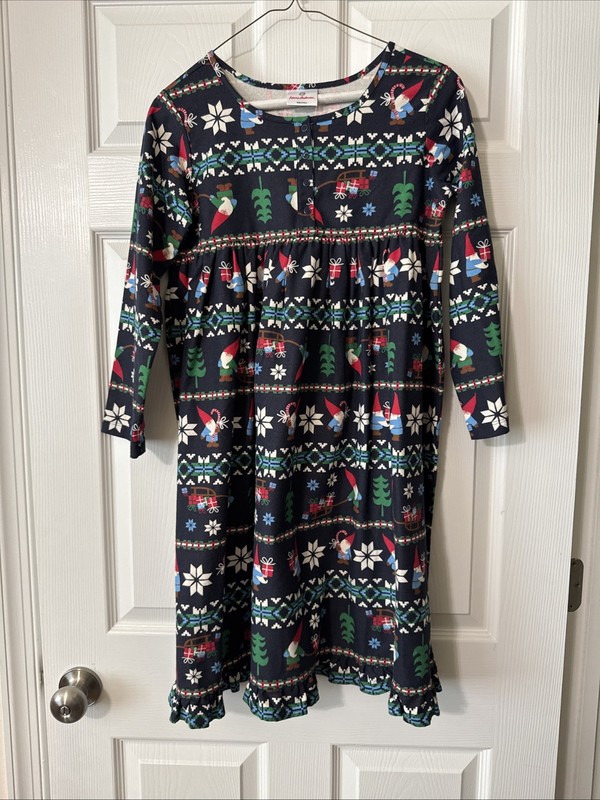 Hanna Andersson Gnome Nightgown Girls Size 150 Or Size 12- NWT- SEE NOTES**