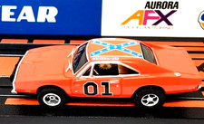 69 Dodge Charger Dukes of Hazzard General Lee, Proper Size Text, Auto World/ AFX