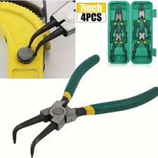 4Pcs 7" Internal/External Snap Ring Pliers Set Heavy Duty Circlip Pliers Kit USA