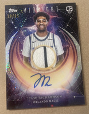 2025-26 Topps Midnight Rookie Jersey Autograph Jase Richardson /35 Magic RJA-JR