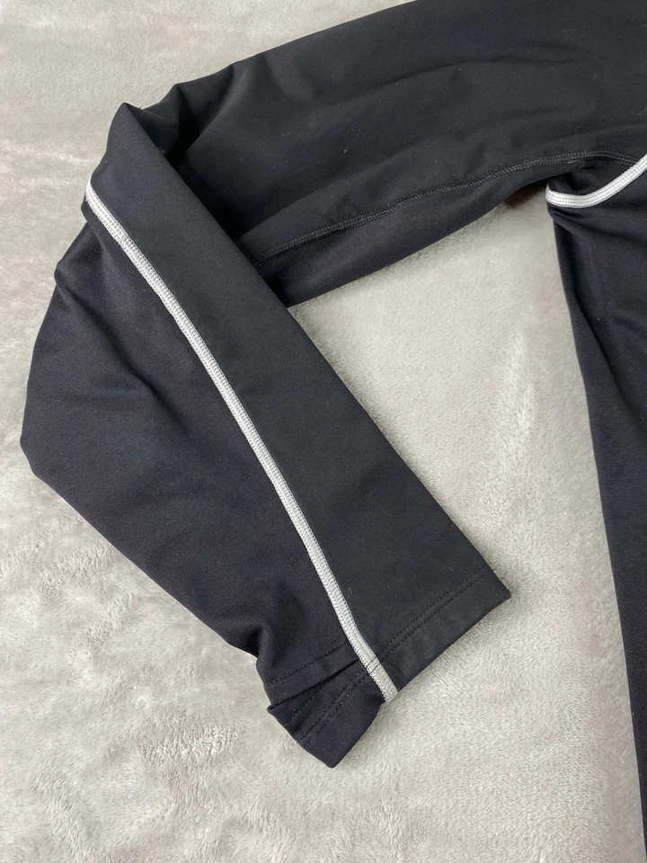 Pullover H&M Running Sport Hombre Atlético Negro 1/4 Cremallera Manga Larga Talla Grande Foto 2 de 4