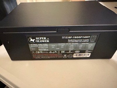 Super Flower Leadex Titanium 1600W 80+ Titanium, ECO Fanless & Silent Mode (PSU)