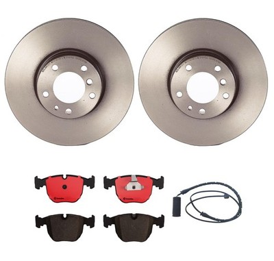 Brembo Front Brake Kit Ceramic Pads Vented Disc Rotors for BMW E39 540i 97-00