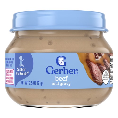 2nd Foods®, Sitter, Beef and Gravy, 2.5 oz (71 g)
