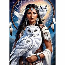 MOMDEDP Beauty Diamond Painting Kits for Adults,Owl Art Animal