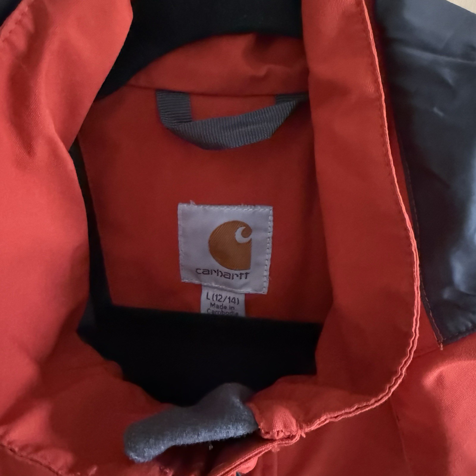 Rare 102382-R22 Carhartt Double Zipper Womens Storm Defender Jacket Sz Large Red image 9