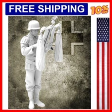 1/35 Scale Die-Cast Resin Figure Model Kit WWII German Band Glockenspiel Xylo...