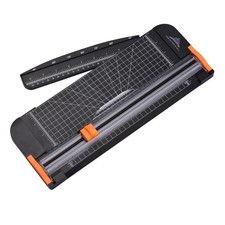A4 Plastic Folding Ruler Base, Bidirectional Paper Cutter, Small Paper Cutter