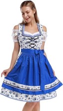 Women's German Dirndl Beer Dress Costumes for Bavarian Oktoberfest Carnival