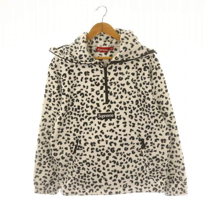 Pull sweat à capuche demi zip motif dalmate Polartec   Neuf