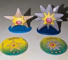 Staryu Starmie TOMY Pokemon Figures Nintendo Vintage 1st Gen With Pogs