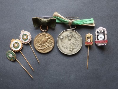 Kleiner Nachlass Schützenmedaille Orden Grafschaft Hoyer, Nassauer usw.