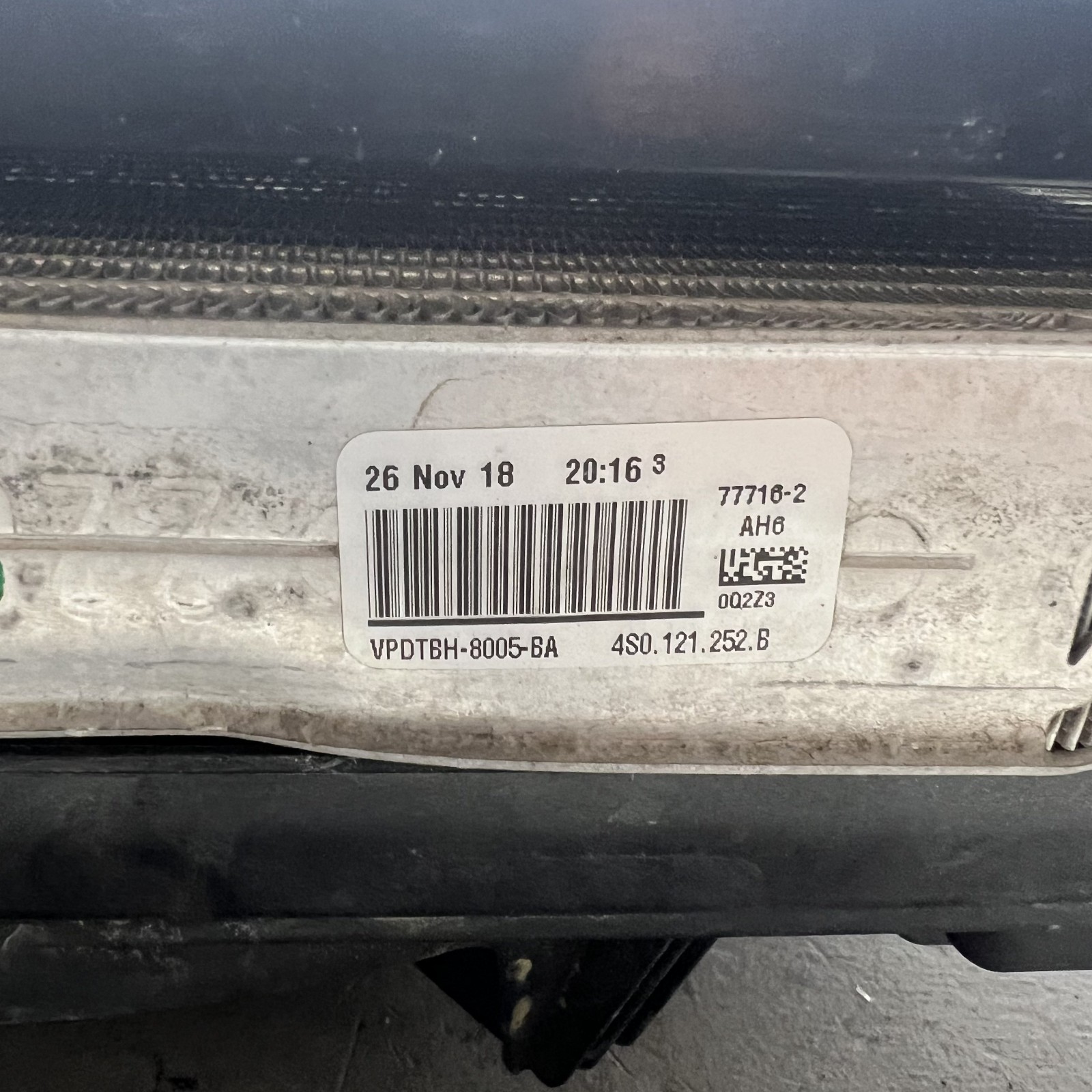 2018 Lamborghini Huracan Front Radiator Condenser Fan Assembly 4S0121252B