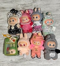 POPMART The Monsters Labubu Plush Keychain Lot of 8 with Clothes Accessories