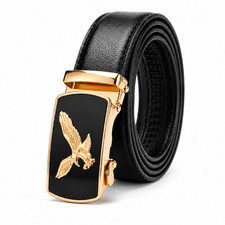 Men  s Eagle Automatic Buckle Belt Adjustable Ratchet Dress Casual Belt