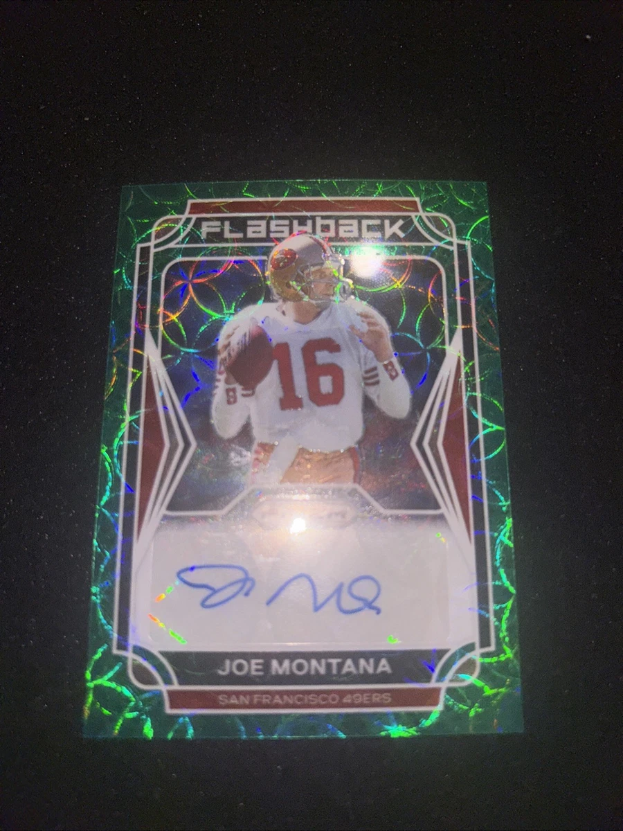 Panini Joe Montana Autographed Football Sports Trading Cards