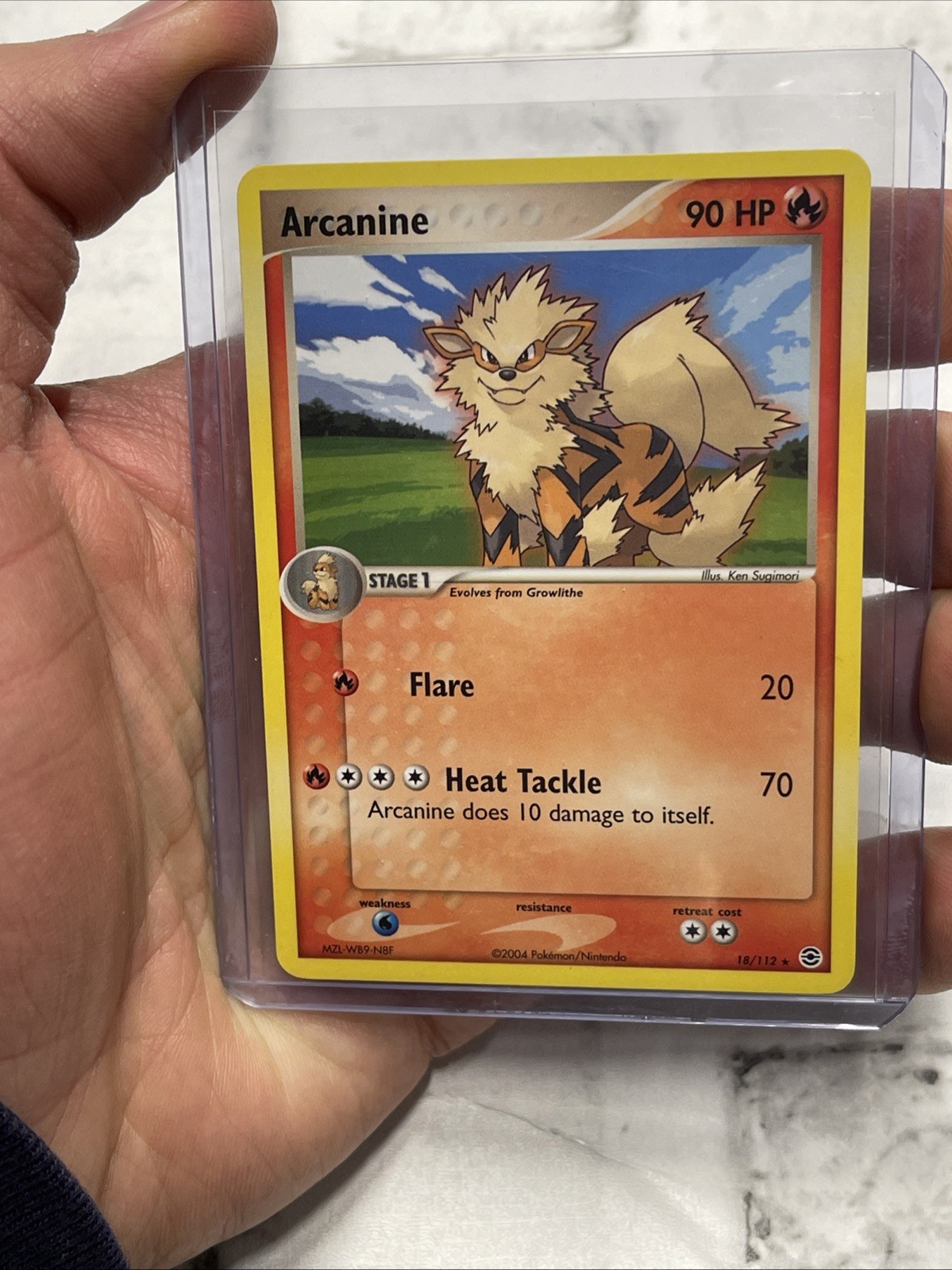 Pokémon TCG Arcanine FireRed & LeafGreen 18/112 Regular Rare NM/MT Vintage Vtg
