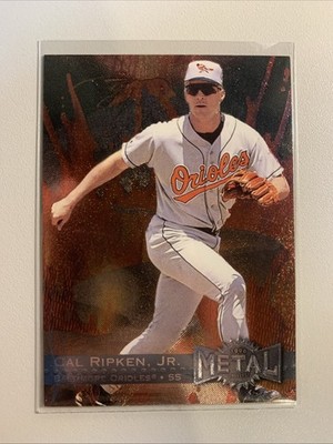 1996 Fleer Metal Orange Foil #9 Cal Ripken Jr Baltimore Orioles NMT MINT HOF