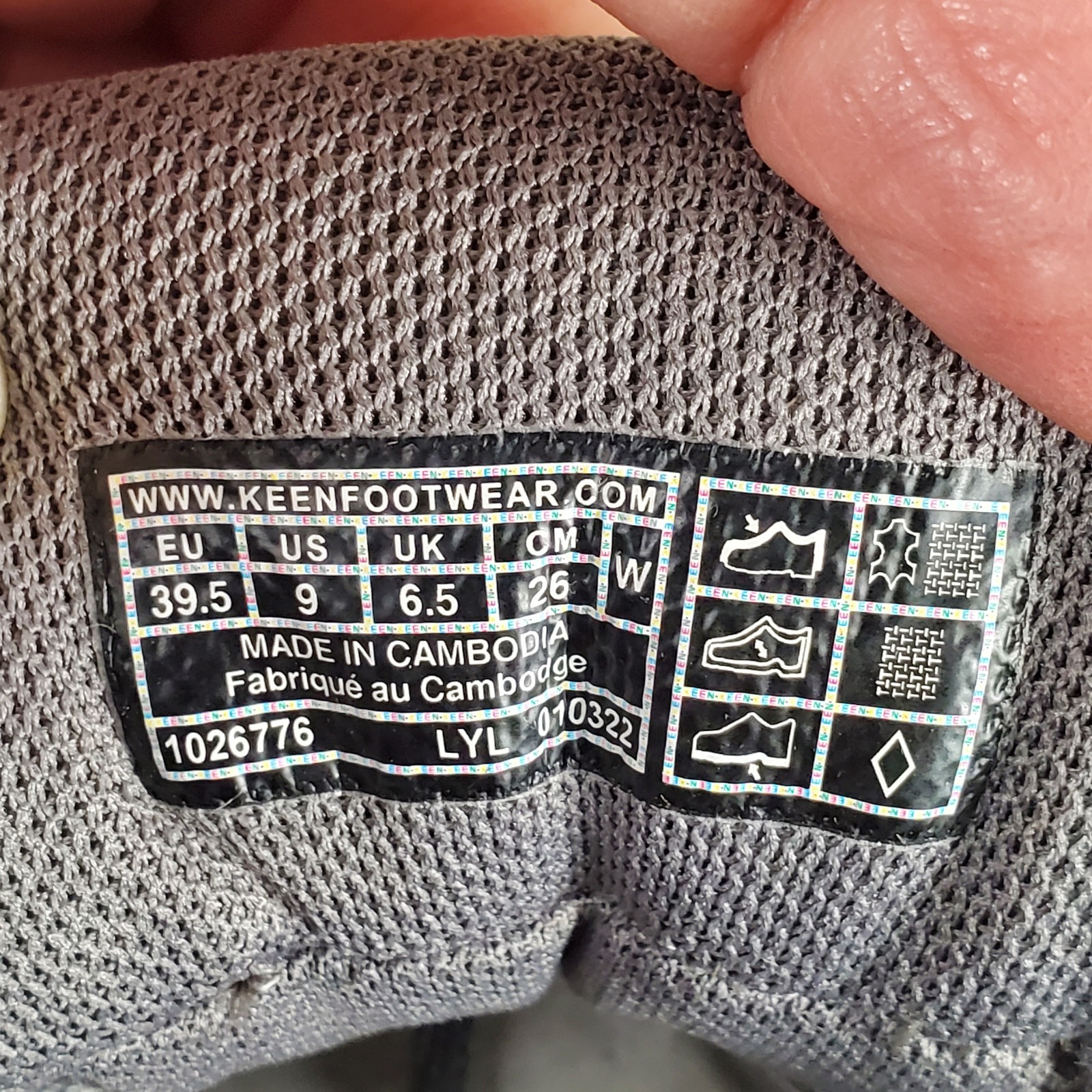 Scarpa donna Keen Circadia Vent taglia 9 acciaio grigio nuvola blu impermeabile trekking scarpone