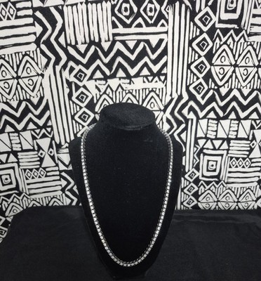 4mm Icy Tennis Chain WATERPROOF Surgical Steel VVS Simulant No Fade Necklace 22