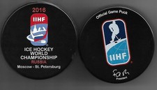 Eishockey Puck GAME PUCK WM 2016 MOSKAU & ST....