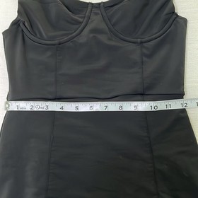 FOR LOVE & LEMONS Skivvies Corset Black Underwire Bodysuit size S