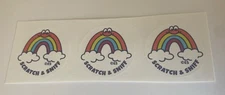 Fresh Rain Scratch N Sniff Small Sticker Strip Of 3 Stickers