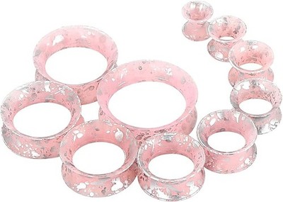 20pcs Tunnels Kit 2g-1'' Silicone Ear Plug Gauges Plugs Expander Stretching Set