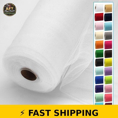 IONTACH White Tulle Fabric Roll 54'' x 40 Yards for DIY Crafts